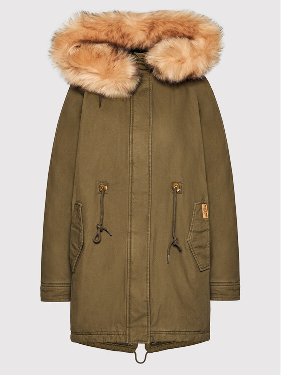 Pepe Jeans Pepe Jeans Парка Dizzy PL401959 Зелен Regular Fit