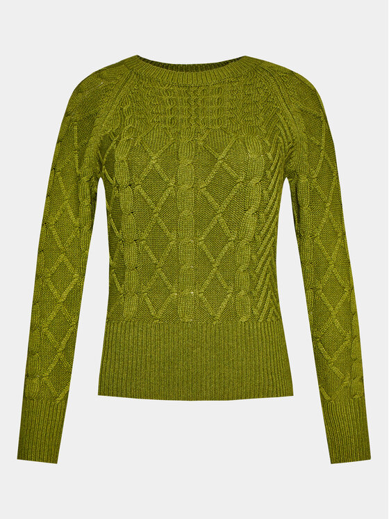 Sisley Sveter 17L3M103W Zelená Boxy Fit