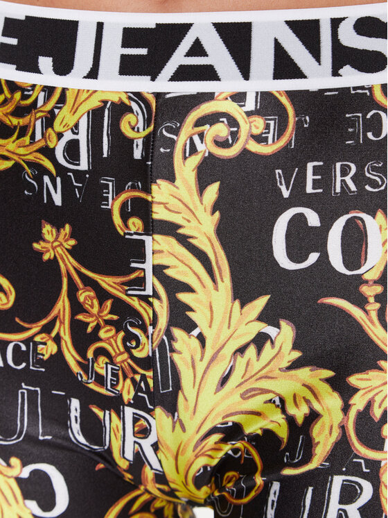 Versace Jeans Couture Versace Jeans Couture Cyklistické šortky 74HAC106 Černá Slim Fit