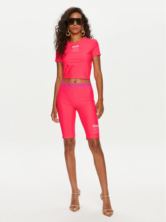 T shirt versace rosa on sale
