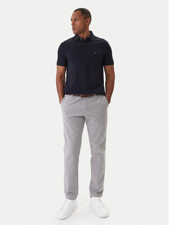 Tommy Hilfiger Tommy Hilfiger Polo 1985 MW0MW17770 Granatowy Regular Fit