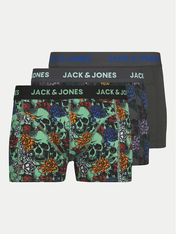 Jack & Jones - Set Van 5 Boxershorts Met Logo Op De Tailleband In Zwart En Wit