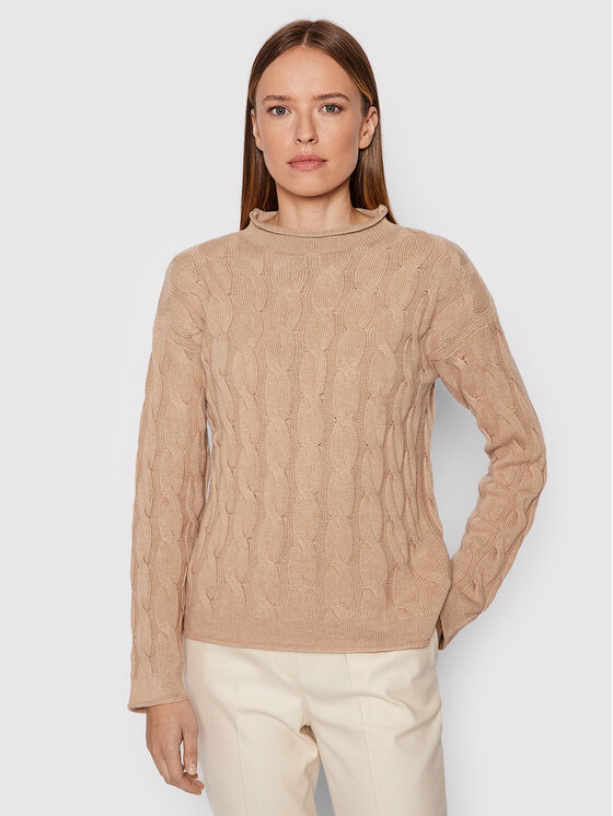 United Colors Of Benetton United Colors Of Benetton Kampsun 1335D2467 Pruun Regular Fit