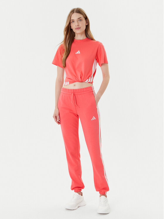 adidas adidas Sportinės kelnės Essentials 3-Stripes KE4387 Koralų Regular Fit