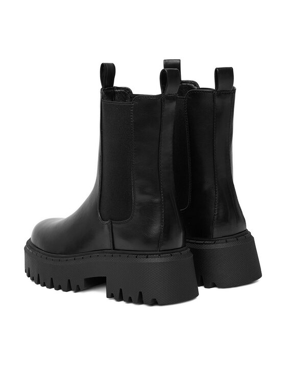 DeeZee DeeZee Kotníková obuv s elastickým prvkem 25365-7B Černá