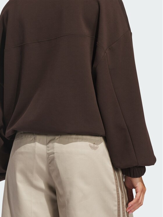adidas adidas Bluza 172427 Brązowy ciemny Oversize