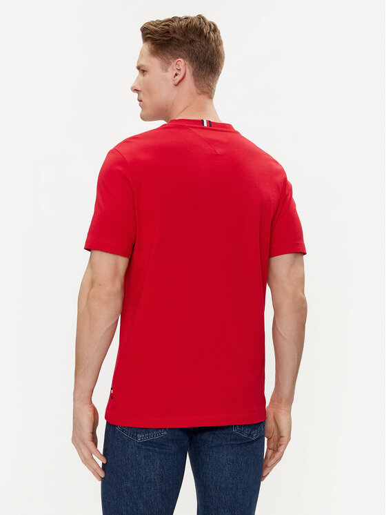 Tommy Hilfiger Tommy Hilfiger T-shirt Track Graphic MW0MW34429 Crvena Regular Fit
