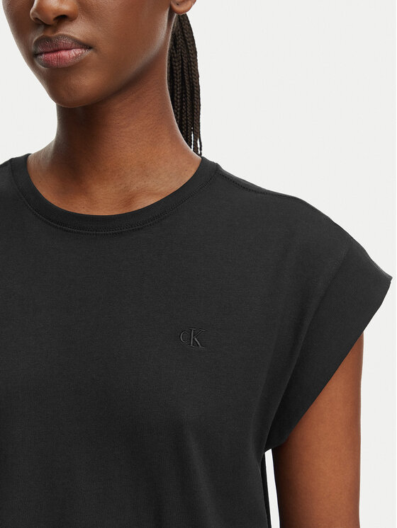 Calvin Klein Jeans Calvin Klein Jeans Sukienka letnia LV047F245G Czarny Relaxed Fit