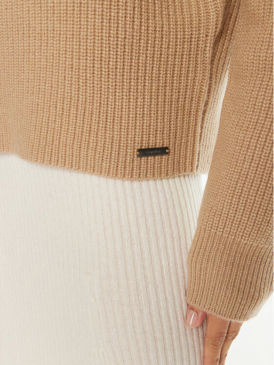 Calvin Klein Calvin Klein Pulover K20K207426 Rjava Relaxed Fit