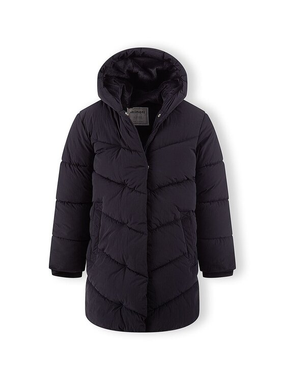 minoti minoti Kurtka zimowa 32COAT168 Czarny Longline Fit