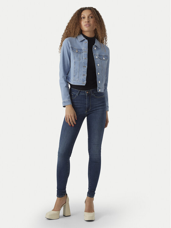 Vero Moda Vero Moda Farmer kabát Luna 10279492 Kék Slim Fit
