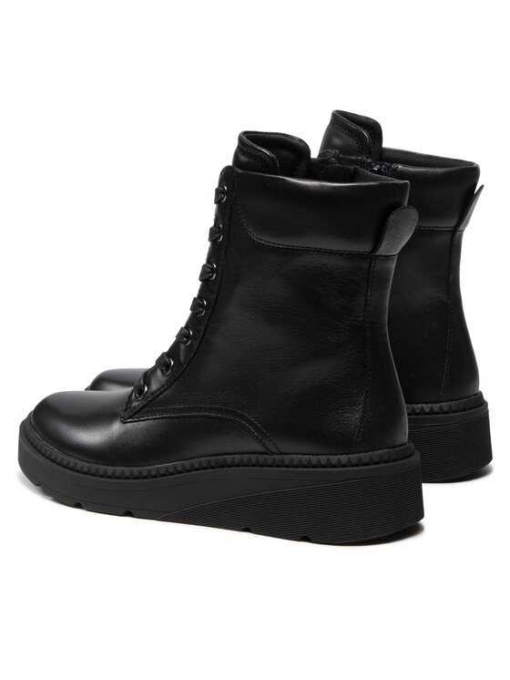 Geox Geox Šnurovacia obuv D Nahala C D16QLC 00085 C9999 Čierna