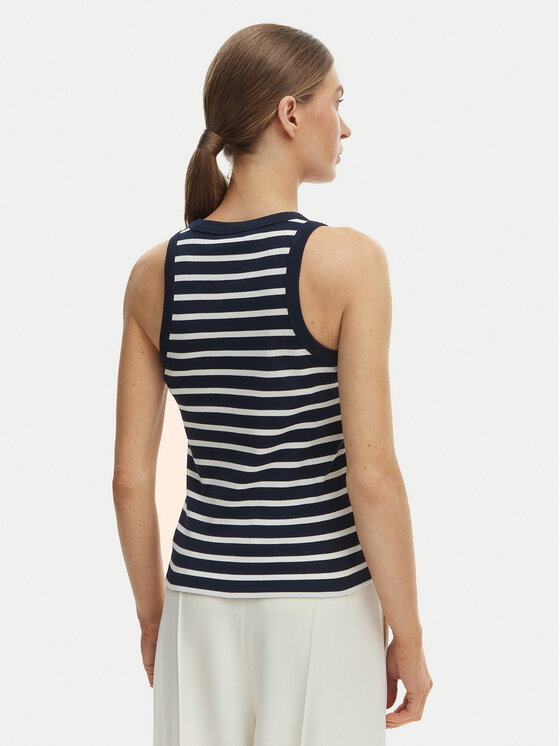 Tommy Hilfiger Tommy Hilfiger Top WW0WW49251 Dunkelblau Slim Fit