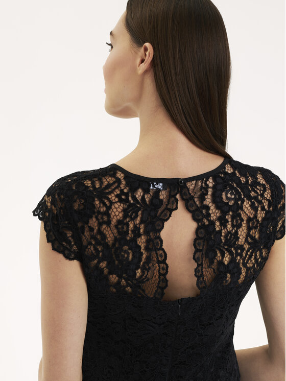 KMX KMX Sukienka wieczorowa 920380007 Czarny Flare Fit