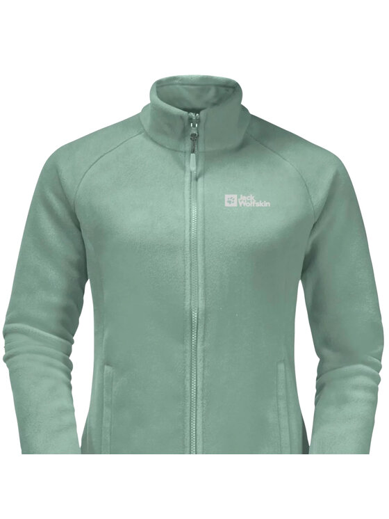 Jack Wolfskin Jack Wolfskin Felpa di pile Moonrise FZ W Verde Regular Fit