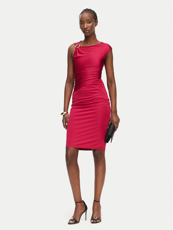Marciano Guess Marciano Guess Коктейлна рокля G6GK24 K3066 Розов Slim Fit