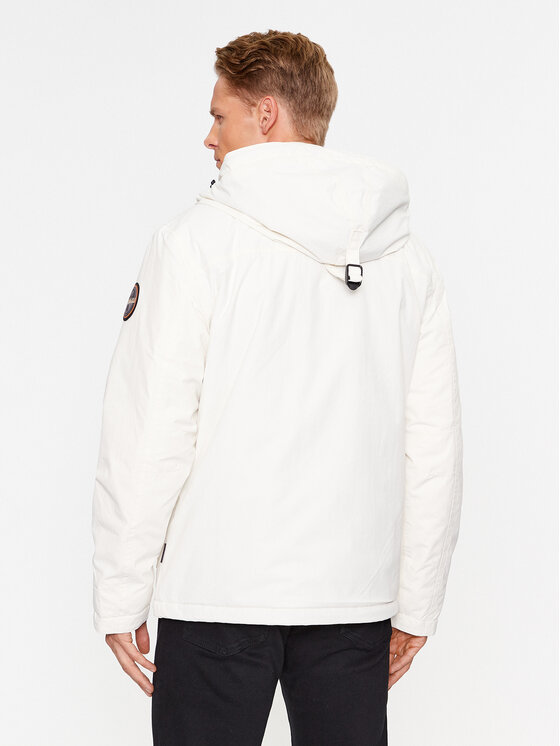 Napapijri Napapijri Giacca di transizione Rainforest NP0A4HES Bianco Regular Fit