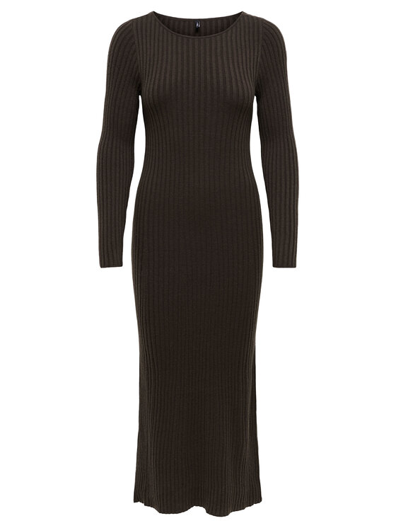 ONLY ONLY Trikotažinė suknelė Asta 15373788 Ruda Regular Fit