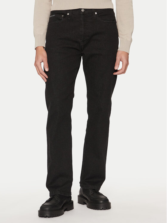 Męskie Jeansy Calvin Klein Jeans, Rozmiar 31/30, Czarne, J30J326546