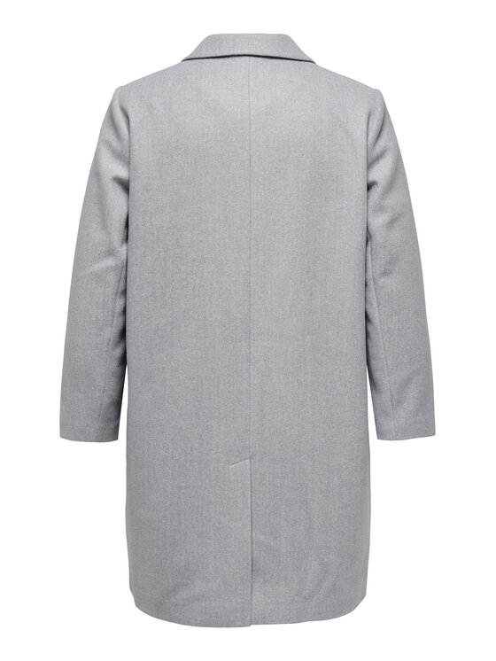 ONLY Carmakoma ONLY Carmakoma Płaszcz przejściowy 15295413 Szary Regular Fit