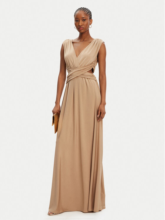 ACCESS FASHION ACCESS FASHION Abendkleid 53-3389-391 Beige Slim Fit