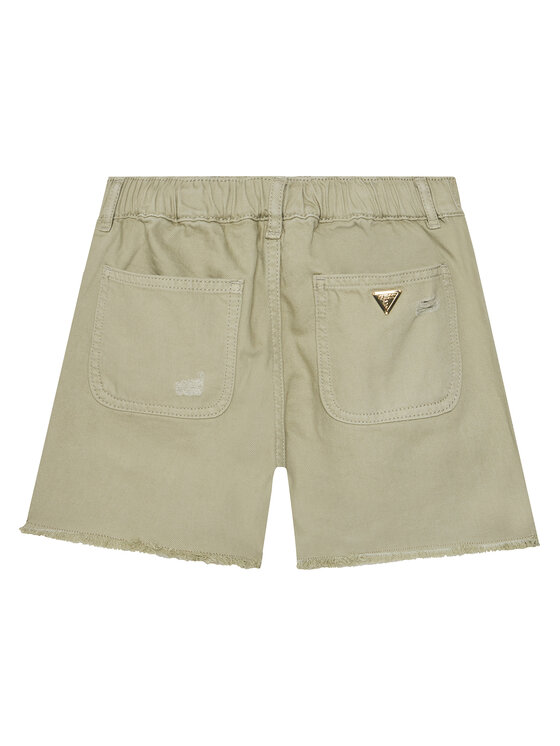 Guess Guess Bavlnené šortky J5GD29 WH6L0 Béžová Regular Fit