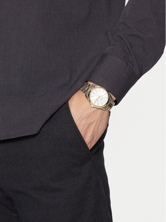 Seiko Seiko Ročna ura SUR446P1 Srebrna
