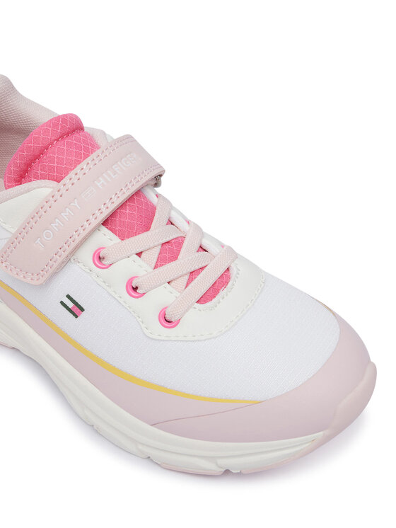 Tommy Hilfiger Tommy Hilfiger Superge Low Cut Lace-Up/Velcro Sneaker T1A9-35107-1861 S Pisana