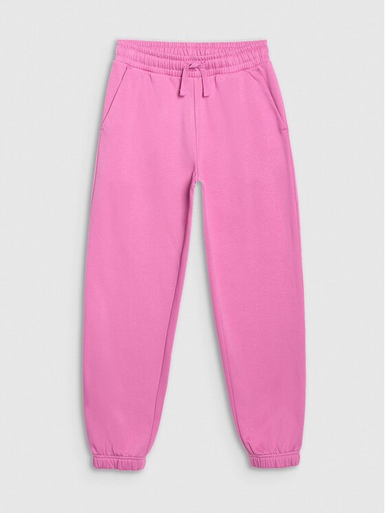 4F 4F Pantaloni da tuta 4FJRAW25TTROF1616-54S Rosa Regular Fit