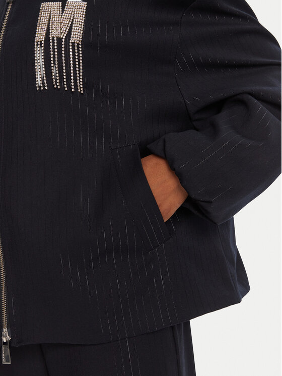 LOLA CASADEMUNT LOLA CASADEMUNT Μπόμπερ μπουφάν MF2502005 Σκούρο μπλε Loose Fit