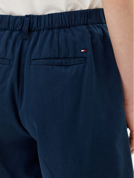 Tommy Hilfiger Tommy Hilfiger Šortky z materiálu WW0WW44762 Tmavomodrá Regular Fit