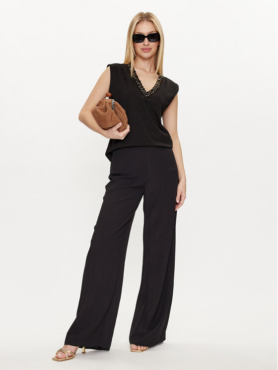 Lola Casademunt by Maite Lola Casademunt by Maite Bluse MS2415028 Schwarz Relaxed Fit