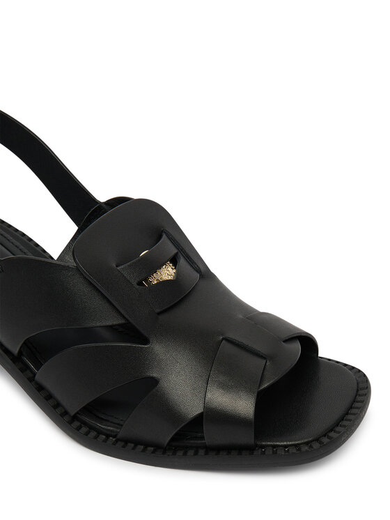 Tommy Hilfiger Tommy Hilfiger Sandále Cross Blocked Heel Sandal FW0FW09135 Čierna