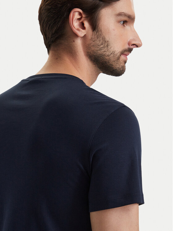 Calvin Klein Calvin Klein T-Shirt LV04LG222G Granatowy Slim Fit