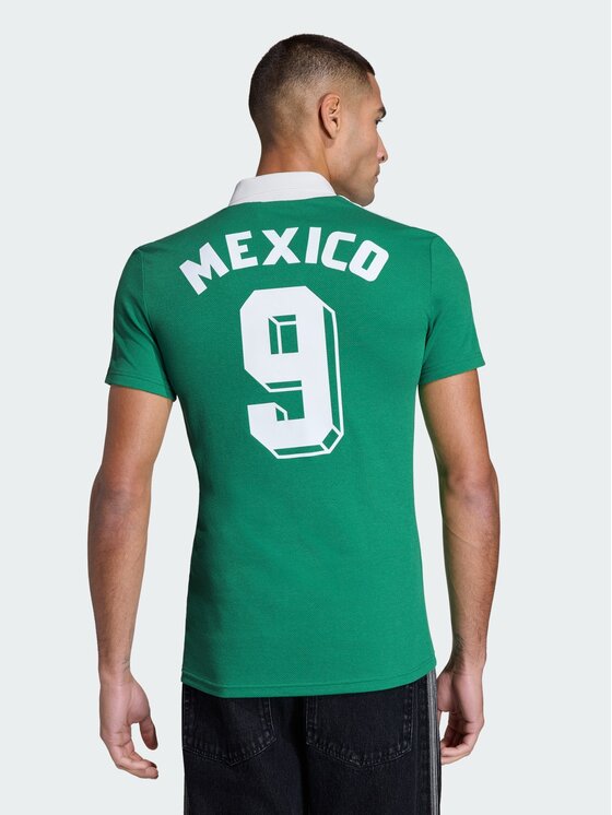 adidas adidas Koszulka techniczna Meksyk Zielony Slim Fit