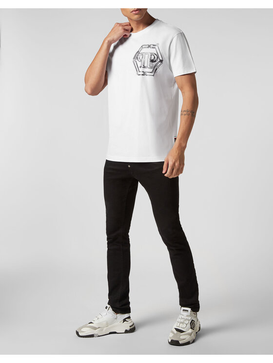 PHILIPP PLEIN PHILIPP PLEIN T-shirt 1459 Bianco Regular Fit