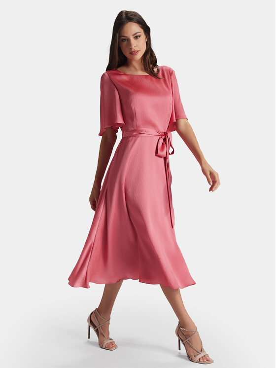 Swing Swing Коктейльна сукня 5AG14500 Рожевий Regular Fit