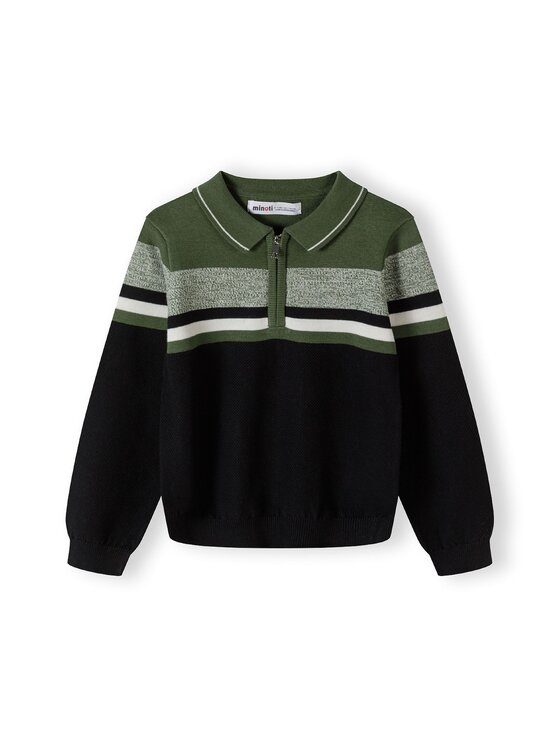 minoti minoti Sweter 27KNIT70 Khaki Regular Fit