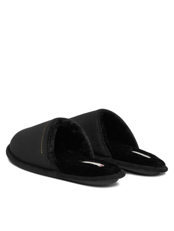 Tommy Hilfiger Tommy Hilfiger Papucs Soft House Shoe FW0FW08853 Fekete