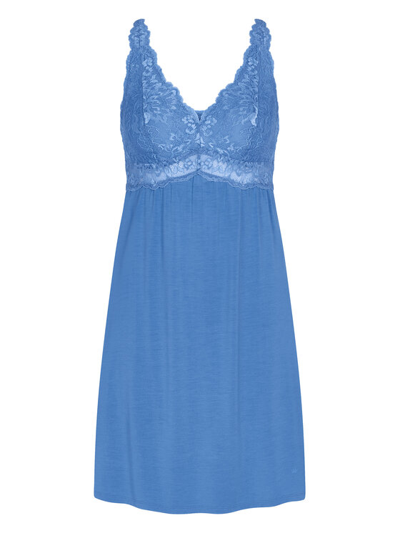 Triumph Triumph Cămașă de noapte Timeless Sensuality 10227238 Albastru Regular Fit