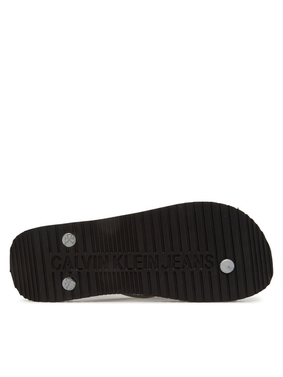 Calvin Klein Jeans Calvin Klein Jeans Japanke Beach Sandal Monologo Tpu YW0YW01719 Srebrna