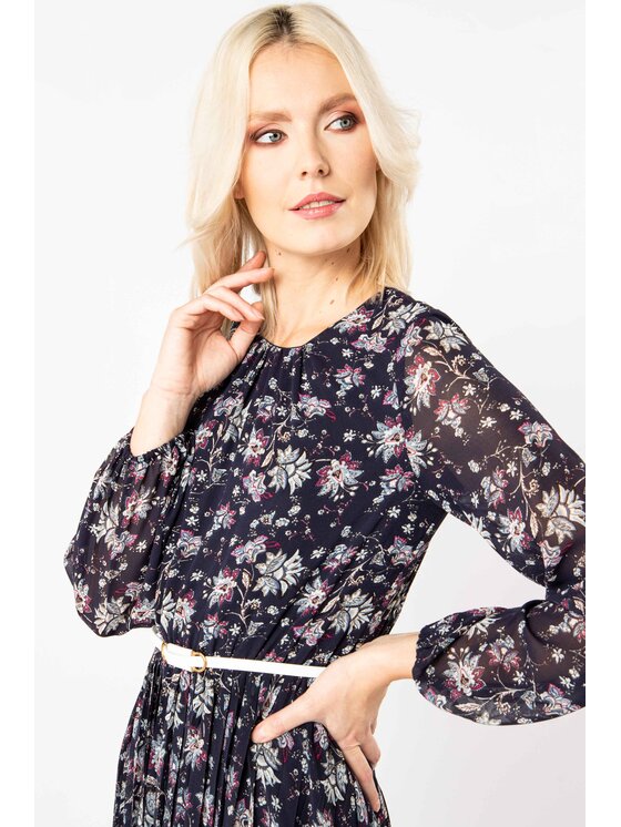 QUIOSQUE QUIOSQUE Každodenné šaty VERONA DRESS Tmavomodrá Regular Fit