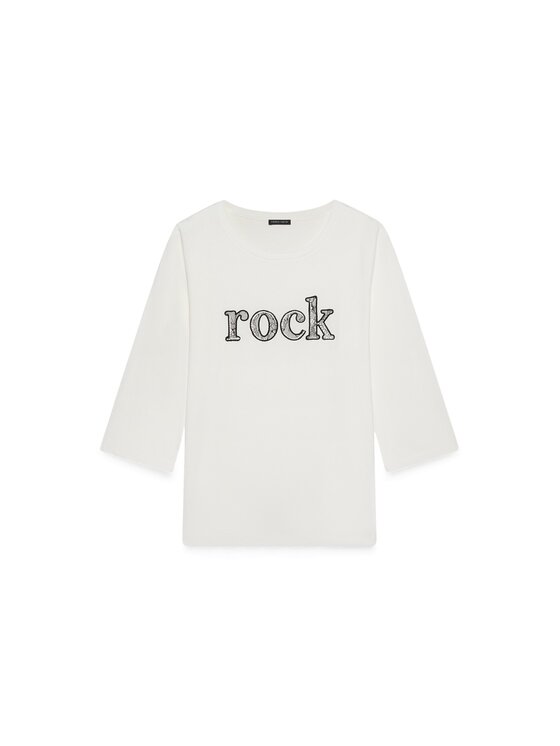 Fiorella Rubino Fiorella Rubino Bluzka G02WL009685N011 Biały Regular Fit