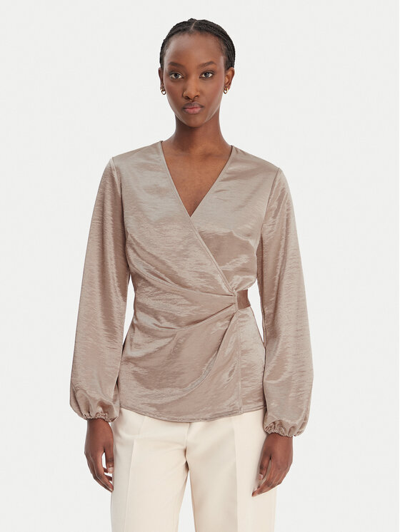 Guess Guess Blusa W6RH47 W2612 Beige Regular Fit