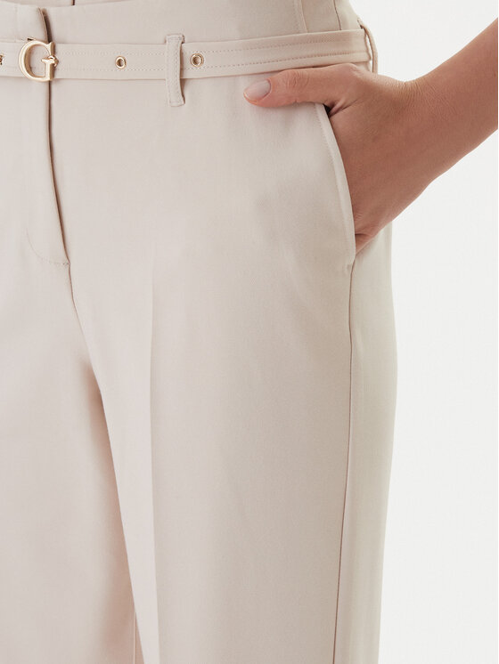 Guess Guess Текстилни панталони W6GB17 W1894 Бежов Regular Fit