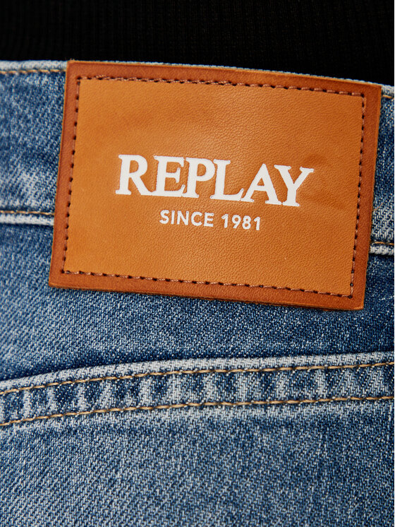 REPLAY REPLAY Jeansy WB471 .000.773 745 Niebieski Boyfriend Fit