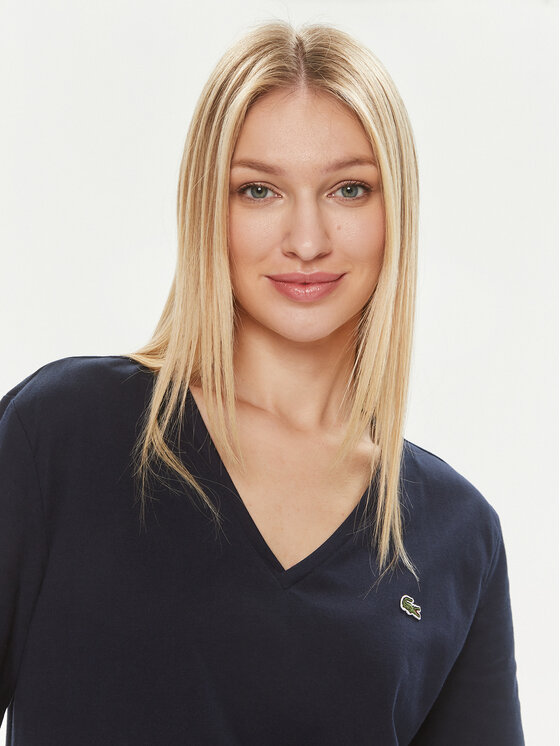 Lacoste Lacoste Tričko TF7300 Tmavomodrá Regular Fit