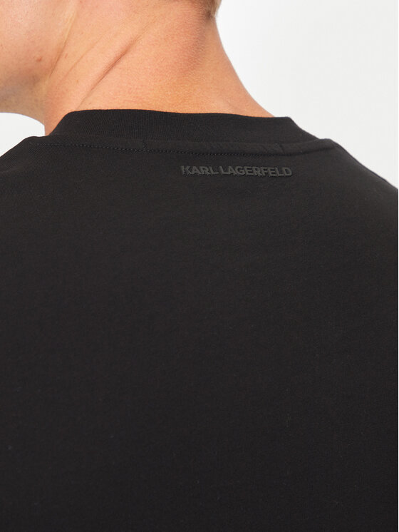 KARL LAGERFELD KARL LAGERFELD T-shirt 755048 544224 Crna Regular Fit