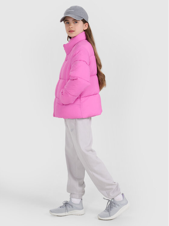 4F 4F Kurtka puchowa OUTERWEAR Różowy Regular Fit