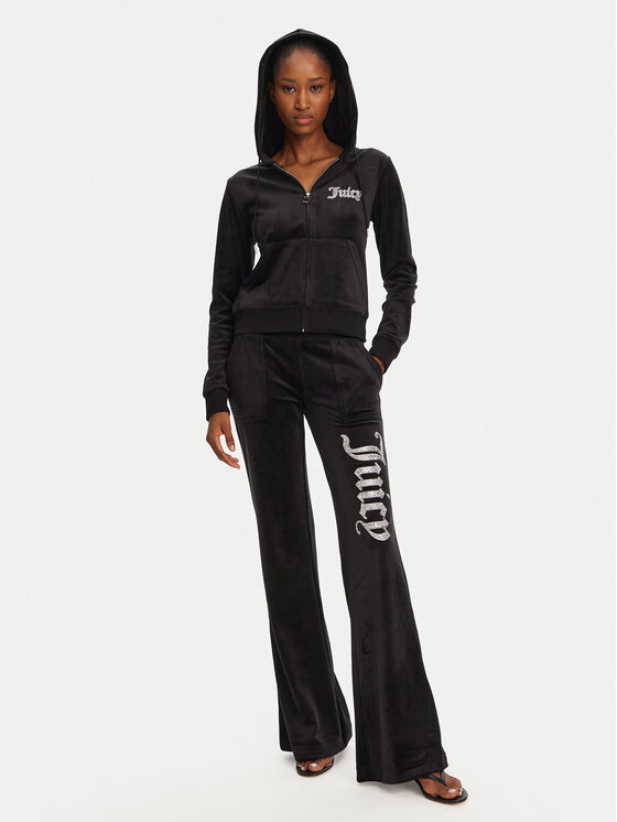 Juicy Couture Juicy Couture Світшот Robertson JCBAS125805 Чорний Regular Fit